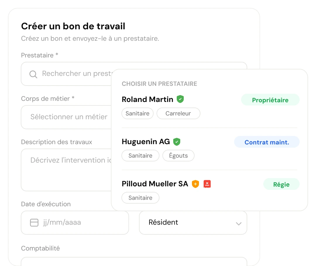 Service provider quotes in a ticket